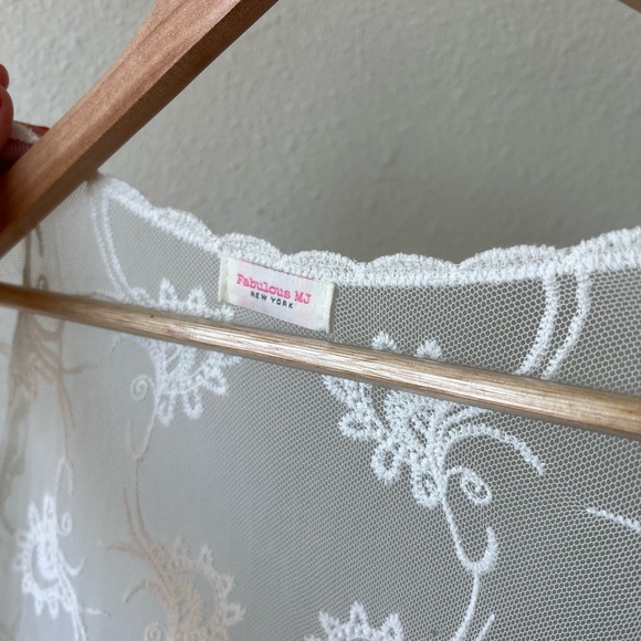 White moon kimono or duster (M) - Picture 3 of 6